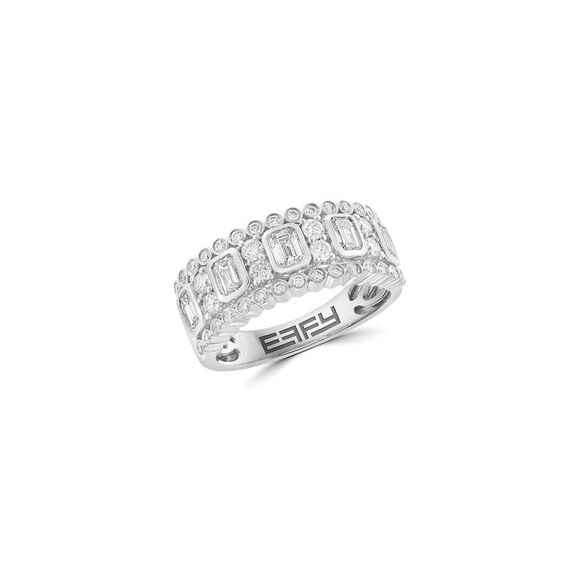 Effy Fine Jewelry Silver 1.20 Ct. Tw. Lab-Grown Diamond Ring